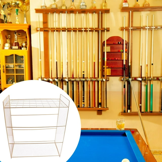 DYNWAVECA Porte-Billard Moderne Autoportant Robuste Organisateur de Rangement pour Salle de Jeux Intérieure Style A