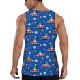 thumbnail image 3 of Fotbe Dinosaur Driving Pattern Men's Quick Dry Workout Tank Top Gym Muscle Tee Fitness Bodybuilding Sleeveless T Shirt Breathable Workout Shirt-XX-Large, 3 of 9