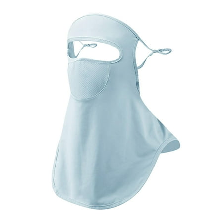 harayaa Sun Protection Face Cover Earloop Face Mas Breathable Ear Hanging Neck Gaiter for Women Outdoor Sport Driving Travel Climbing Blue