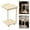 Wood, 40*40*63cm, variant on ToppiJoy 2 Tier C-Shaped End Table with Wheels, Wooden Side Table for Couch TV Tray Reading with Storage Adjustable Desktop for Living Room Bedroom (Walnut, 40*40*63cm)