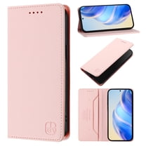 Dteck Flip Wallet Case for Samsung Galaxy S24 Ultra, Strong Magnetic Closure PU Leather Folio Cover with Card Holder Kickstand, TPU Shockproof Durable Protective Phone Cover,Pink