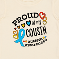 thumbnail image 4 of Inktastic Proud of My Cousin Autism Awareness Boys or Girls Baby T-Shirt, 4 of 5