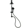 thumbnail image 5 of Westbrass SCH900-62 Shower Kit with Slide Bar, Diverter, 5-Function Spray Fixed Shower Head & Hand Shower and 5 Ft. Hose, Matte Black, 5 of 9