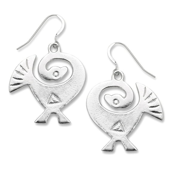 Sankofa Birds .925 Sterling Silver Earrings