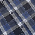 thumbnail image 5 of Camisa de manga larga con botones informal a cuadros a cuadros para hombre, 5 of 5