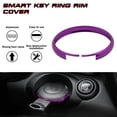 thumbnail image 4 of Xotic Tech Purple Aluminum Alloy Remote Control Key Cover Ring Rim Surrounding Compatible with Mini Cooper JCW R55 R56 R57 R58 R59 R60 R61, 4 of 8