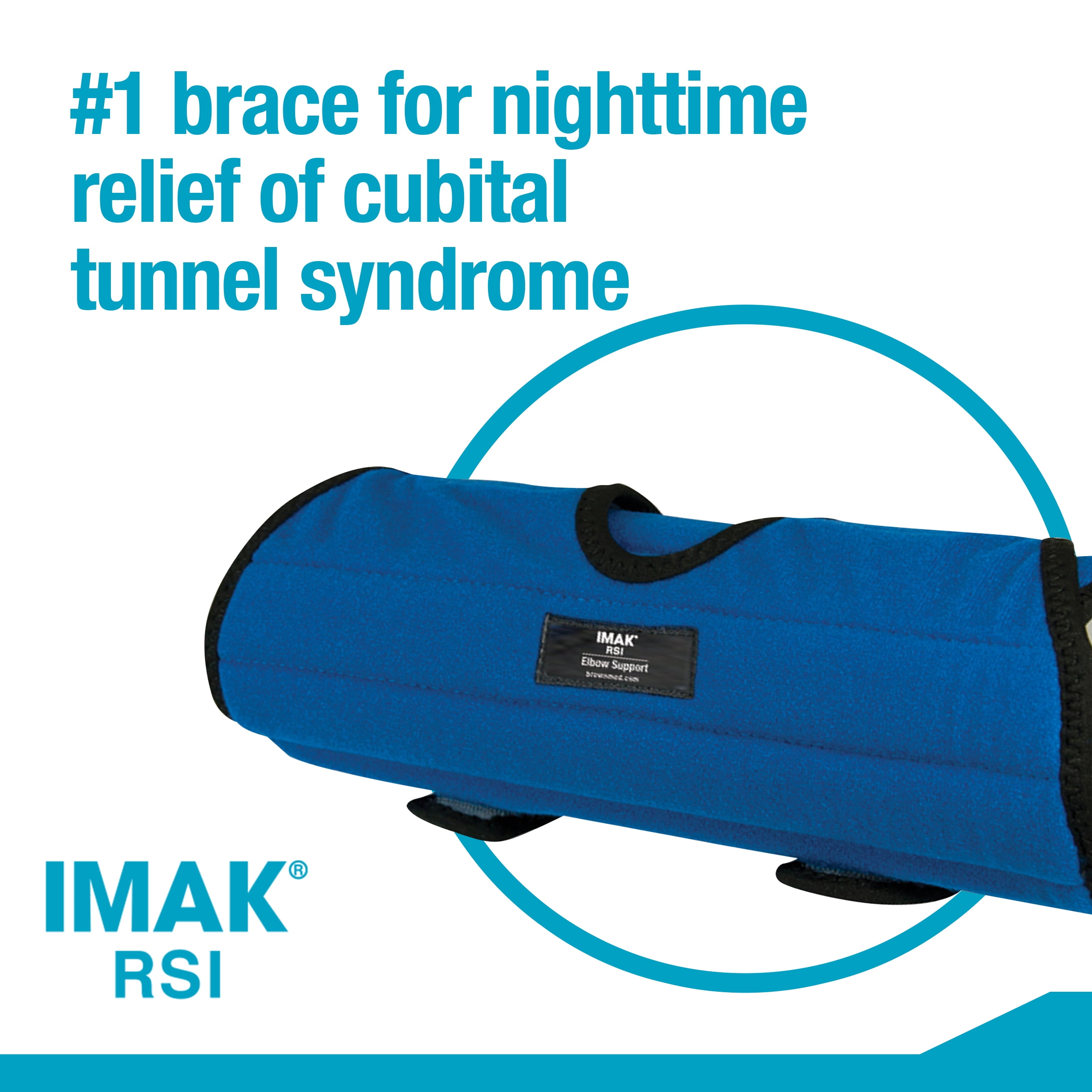 Brownmed IMAK RSI Elbow Support Brace - XL - Blue