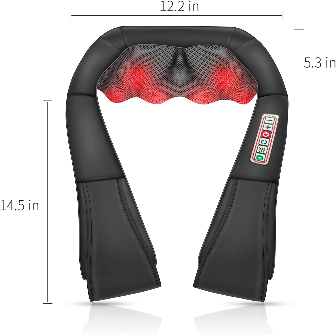 Shiatsu Neck and Shoulder Massager with Heat, Back Massager-Electric Deep Tissue 3D Kneading Massage for Shoulder Leg Body Muscle Pain Relief Use for Home Office,Best Gifts for Women Men Mom Dad