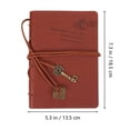 thumbnail image 2 of 1 Pce Carnet de Planification Vintage en Cuir pour Étudiants, 2 of 8