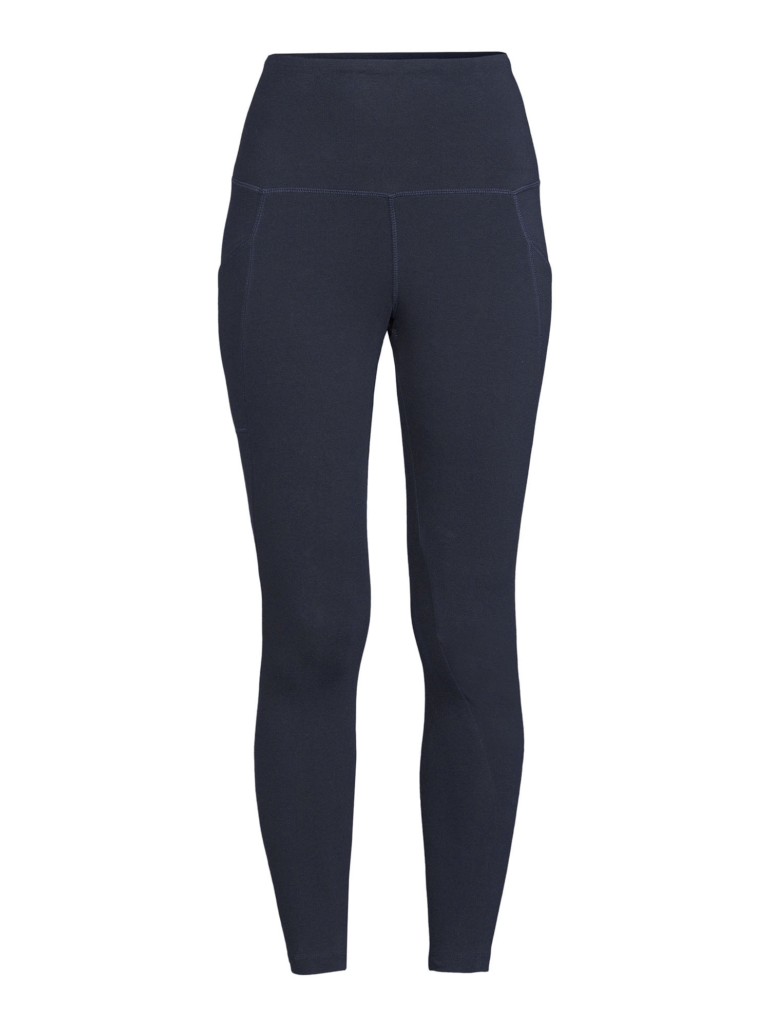 Buy Jockey Aw87 Women's Cotton Elastane Leggings With Ultrasoft Waistband  Navy Blue online