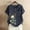 Navy, variant on Blczomt Short Sleeve Tops for Women Trendy Summer Dressy Casual Shirt Crew Neck Green Floral Spring Blouses for Women 2025