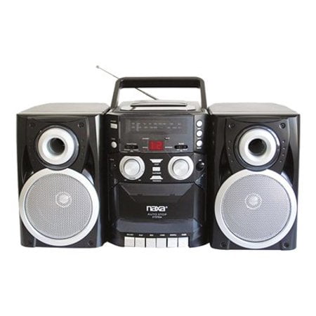 Naxa Portable CD Radio Player, Boombox, Analog Display, AM/FM Radio, CD  Player, Battery or AC Power, Black in the Boomboxes & Radios department at