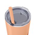 thumbnail image 6 of Game Over Skinny Tumbler - 20oz Red Print Cup with Straw, 6 of 8