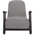 thumbnail image 2 of Safavieh Sein Modern Plywood and Fabric Dining Arm Chairs, Black Houndstooth/Black, 2 of 6