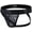 Black, variant on Men's Jockstrap Sexy Underwear Breathable Athletic Supporter Sport Jock Straps Male Underwear