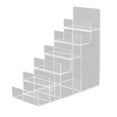thumbnail image 2 of Acrílico Riser Display Shelf Bolso monedero Gafas Cosmetic Display Stand 6 Tiers 6 niveles Sharpla Estante de exhibición vertical, 2 of 8