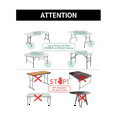 thumbnail image 3 of Table Leg Extenders for Folding Tables Straight/Bent Leg, Leg Extensions, Heights Adjustable Risers - 4PCS, 3 of 7