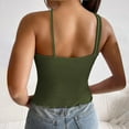 thumbnail image 5 of JGGSPWM Women's Summer Cutout Tank Tops Sleeveless Ribbed Slim Fitted Y2K Basic Tee Shirt Green S, 5 of 5