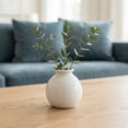 thumbnail image 3 of REGALWOVEN Small Ceramic Square Bud Vase, Mini Cube Flower Vase with Wide Mouth, Matte Geometric Decorative Vase for Desk White 2.8"L x 2.8"W x 2.8"H, 3 of 6