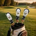 thumbnail image 3 of Yuyamidu Cute Ghost Golf Head Covers Pumpkin Golf Club Head Cover for Driver Fairway Wood Hybrid Men Women, Waterproof PU Leather Golf Accessory, Halloween, 3 of 8
