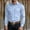 Light Blue, variant on Men's Solid Button Up Long Sleeve Casual Business Shirt
