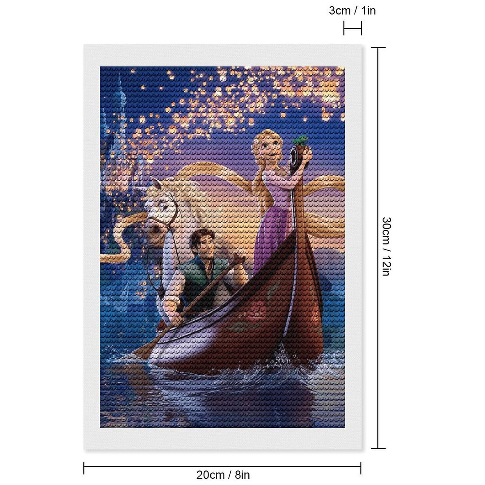 Rapunzel Tangled Diamond Art Painting for Adult, DIY Full Round 5D