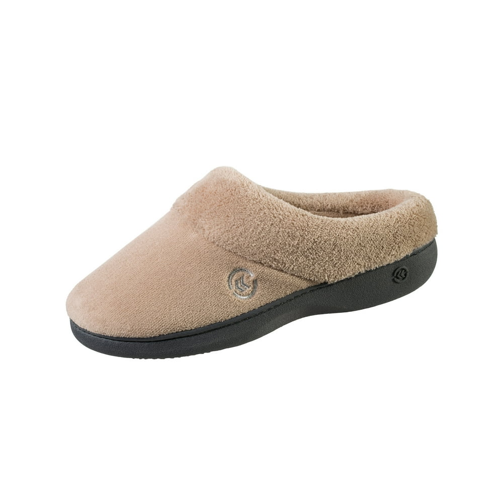 Isotoner Isotoner Women's Microterry Mixed Hoodback Slipper Walmart