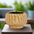 thumbnail image 5 of Bella Stoneware Gold Pot, 5 of 10