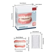 Multifunctional Silicone Denture Set: Moldable, Comfortable Dentures for Men and Women 3 Box