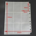 thumbnail image 4 of Portable Game Card Sleeves, Game Card Protectors Binder Sheet 9 Cell, 4 of 6