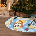 thumbnail image 5 of Defioc Bluey for Christmas Tree Skirt Snowman Xmas Tree Skirt Farmhouse Christmas Decorations Tree Mat for Holiday Party Decor-36", 5 of 6