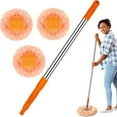 thumbnail image 1 of YOPTOP Dust Mop Microfiber Mops for Floor Cleaning  with Height Adjustable Handle and 3 Washable Mops Pad  Wet & Dry Floor Cleaning Mop for Hardwood  Tiles  Laminate - Dust Broom (grey), 1 of 6