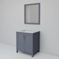 thumbnail image 5 of Lexora Home Jacques 30" Carrara Marble Top Single Vanity in Dark Gray, 5 of 9