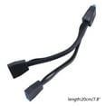 thumbnail image 5 of Motherboard USB Splitter Internal USB Extension Cable 19 Pin USB 3.0 1 to 2 Splitter Cable 20CM, 5 of 8