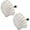 White, variant on 2PCS Seashell Knobs Nautical Door Handle for Cabinet and Drawer
