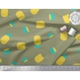 thumbnail image 2 of Soimoi Cotton Duck Fabric Pine Fruits Print Sewing Fabric Yard 42 Inch Wide, 2 of 3