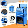 thumbnail image 4 of Aukfa Tool Chest, 2 in 1 Steel Rolling Tool Box & Cabinet on Wheels for Garage, 8-Drawers, Blue, 4 of 11