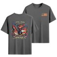 thumbnail image 2 of Leey-World Patriotic Shirts for Men USA Shirt Crewneck Pullover Tops Men's Tshirts Shirts Short Sleeve T Shirt America Crew Neck Tee(Grey,M), 2 of 8