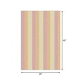 thumbnail image 3 of Mainstays Kids Indoor Pink and Yellow Striped Machine Tufted Accent Rug, 28.8" x 45", Machine Washable, Non-Skid Backing, 3 of 5
