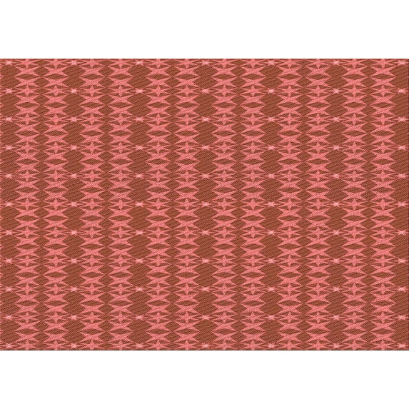 Ahgly Company Machine Washable Indoor Rectangle Transitional Lava Red Area Rugs, 7' x 9'