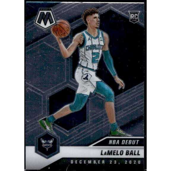NBA 2020 Mosaic Basketball Lamelo Ball Rookie Trading Card #262 (NBA Debut) (Panini)