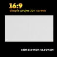 thumbnail image 2 of Projector Screen,1pc Portable White Color Projector Curtain White Projector Screen Elevate Your Experience, 2 of 12