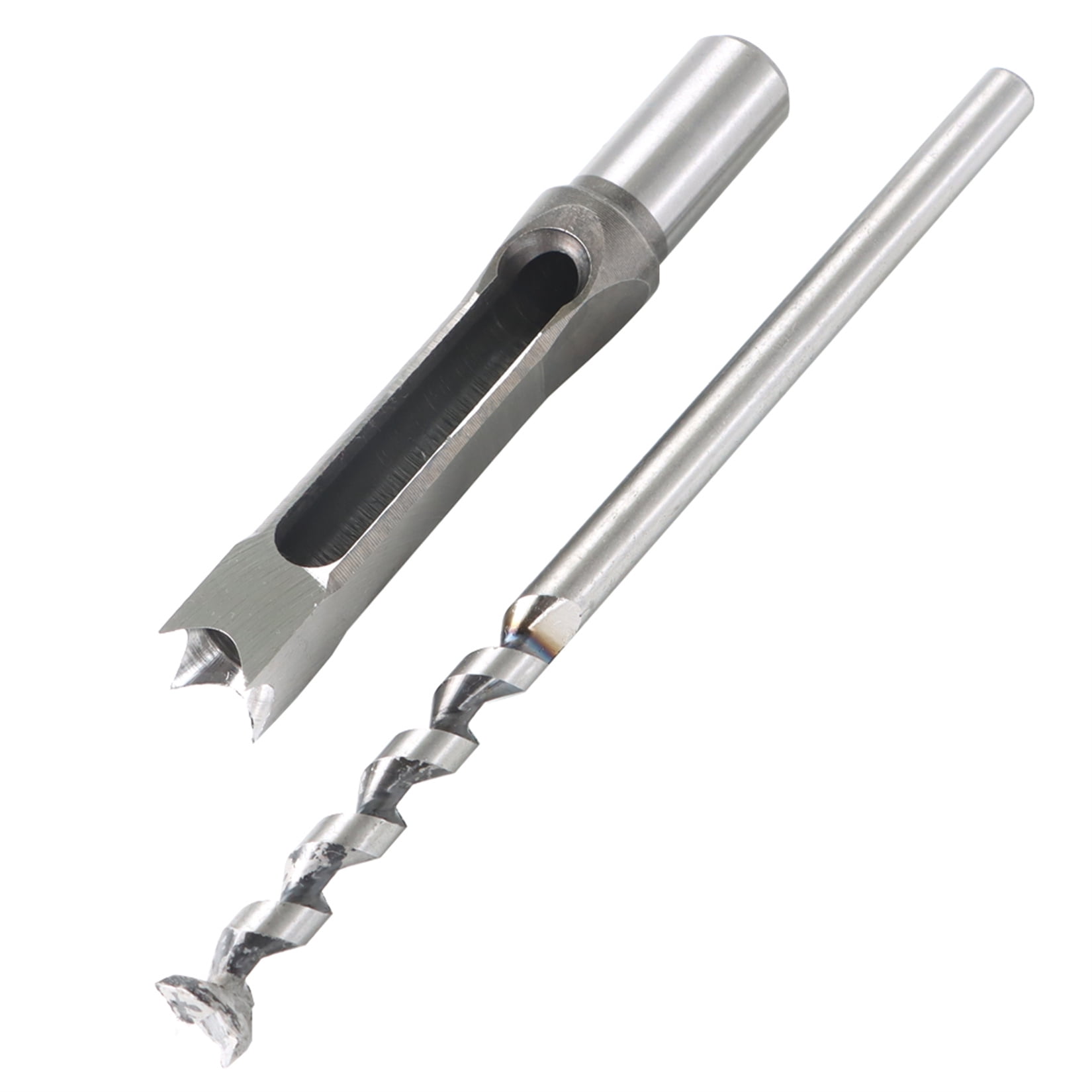 findmall 6Pcs Square Hole Mortise Chisel Drill Bit Tools 1/4" 5/16" 3/8" 1/2" 9/16" 5/8"