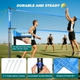 thumbnail image 5 of Patiassy Outdoor Portable Volleyball Net Set for Backyard Adjustable Height Steel Poles, PU Volleyball, Pump and Carrying Bag, 5 of 9