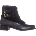 thumbnail image 4 of Womens Rupert Sanderson Highland Double Buckle Ankle Boots, Nero, 4 of 6