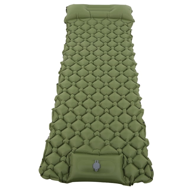 Almohadilla Para Dormir Para Acampar, Colchoneta Para Dormir Con Aire Para Acampar, Resistencia Al Desgarro Para Caminar, Viajar, Caminar, Colchón De Aire Cergrey Verde militar
