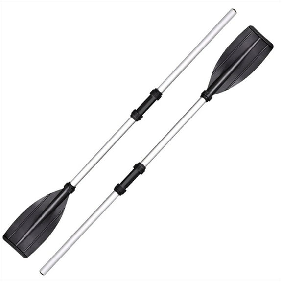2 Pcs Aluminum Alloy Detachable Float Afloat Oars Fitting Boat Rafting Paddle Canoe Oar Blade Leaf