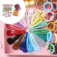 thumbnail image 5 of Snap Hair Clips Jaw Clips Cotton Hair Bands Ties Ponytail Holders Scrunchieini Rubber Bands Soft Elastic Bands for Kid Hair Braids, 5 of 10