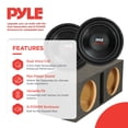 thumbnail image 2 of Pyle PLPW12D 12" 3200W 4-Ohm DVC Car Subwoofer Sub and Dual Ported Enclosure, 2 of 11