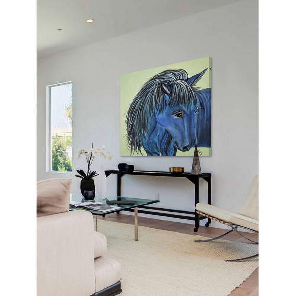 "Cookie Connemara Horse" Painting Print on Wrapped Canvas